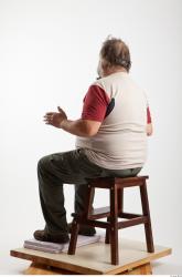 Whole Body Man Artistic poses White Casual Overweight Bearded